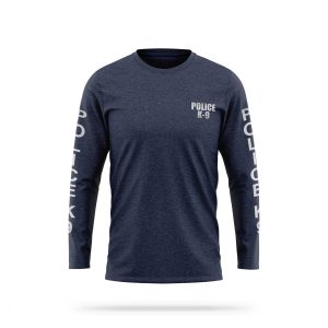 [POLICE K9] Reflective Cotton Blend Long Sleeve [NVY/REF]